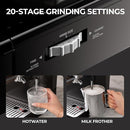 Espressomaschine mit Mahlwerk und Dampflanze | 20 Mahlgrade