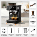 Espressomaschine mit Mahlwerk und Dampflanze | 20 Mahlgrade