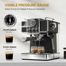 Retro-Espressomaschine 20 Bar mit Milchaufschäumer