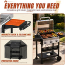 3-Brenner Gasgrill 36.000 BTU | Mobil mit Deckel