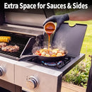 3-in-1 Gasgrill mit Grillplatte & 4 Brennern | 49.000 BTU
