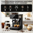 Espressomaschine mit Mahlwerk und Dampflanze | 20 Mahlgrade