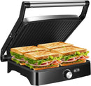 Panini-Grill für 4 Sandwiches – 180° Kontaktgrill