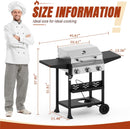 3-Brenner Gasgrill 36.000 BTU | Mobil mit Deckel