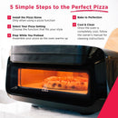 Indoor-Pizzaofen mit Pizzastein – 371 °C, 30 cm Pizza