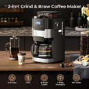 Kaffeemaschine mit Mahlwerk – Filterkaffee für 10 Tassen
