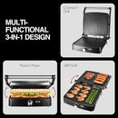 Panini-Grill für 4 Sandwiches – 180° Kontaktgrill