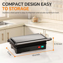 3-in-1 Panini-Grill 1000 W | Sandwichmaker & Kontaktgrill