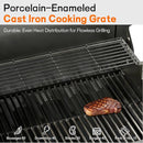 Gasgrill mit 5 Brennern & Seitenbrenner | 68.000 BTU