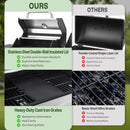 2-in-1 Gasgrill mit Grillplatte & 4 Brennern | 49.000 BTU