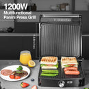 Panini-Grill für 4 Sandwiches – 180° Kontaktgrill