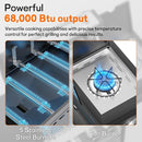 Gasgrill mit 5 Brennern & Seitenbrenner | 68.000 BTU