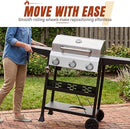 3-Brenner Gasgrill 36.000 BTU | Mobil mit Deckel