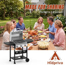 3-Brenner Gasgrill 36.000 BTU | Mobil mit Deckel