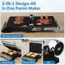 3-in-1 Kontaktgrill 1600 W mit Automatikprogrammen
