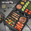 Panini-Grill für 4 Sandwiches – 180° Kontaktgrill